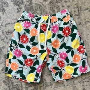 Hanna Andersson Mens Citrus Print Swim Trunks